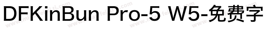 DFKinBun Pro-5 W5字体转换